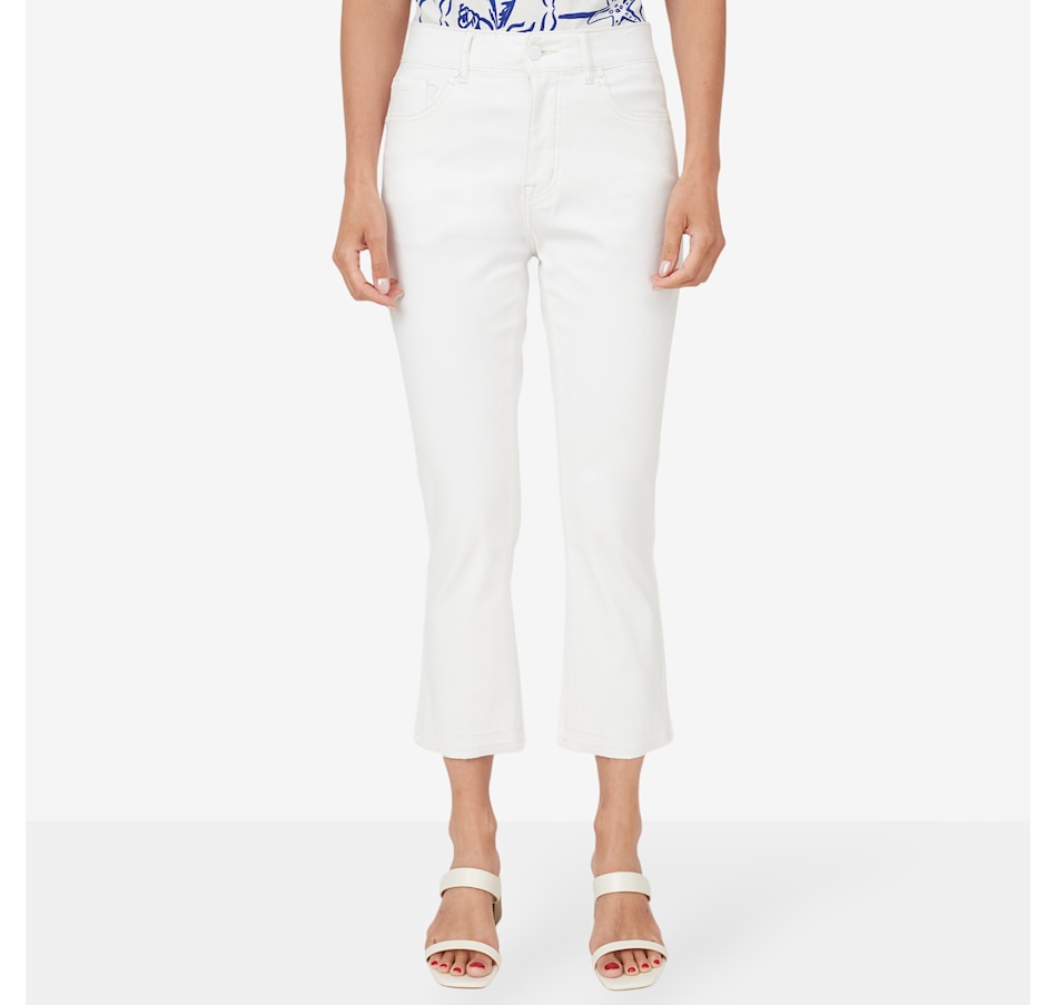 Image 223610_EG.jpg, Product 223-610 / Price $24.33, claudia ev Curvy Micro Flare Crop Jean from claudia ev on TSC.ca's Fashion department