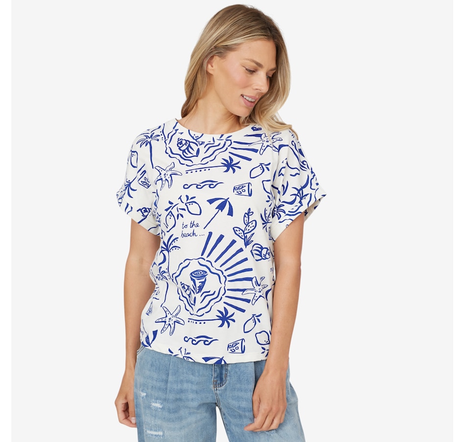 Image 223612_ALTMORE1.jpg, Product 223-612 / Price $27.33, claudia ev Cap Sleeve Crew Neck T-Shirt from claudia ev on TSC.ca's Fashion department