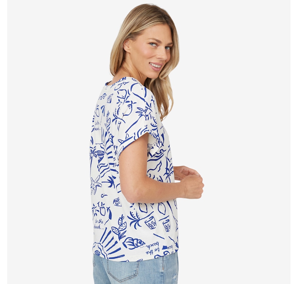 Image 223612_ALTMORE3.jpg, Product 223-612 / Price $27.33, claudia ev Cap Sleeve Crew Neck T-Shirt from claudia ev on TSC.ca's Fashion department