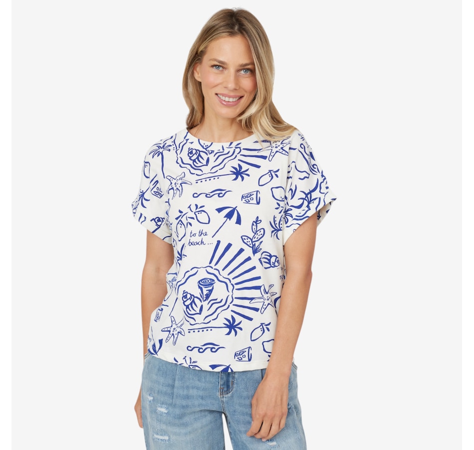 Image 223612_BBY.jpg, Product 223-612 / Price $27.33, claudia ev Cap Sleeve Crew Neck T-Shirt from claudia ev on TSC.ca's Fashion department