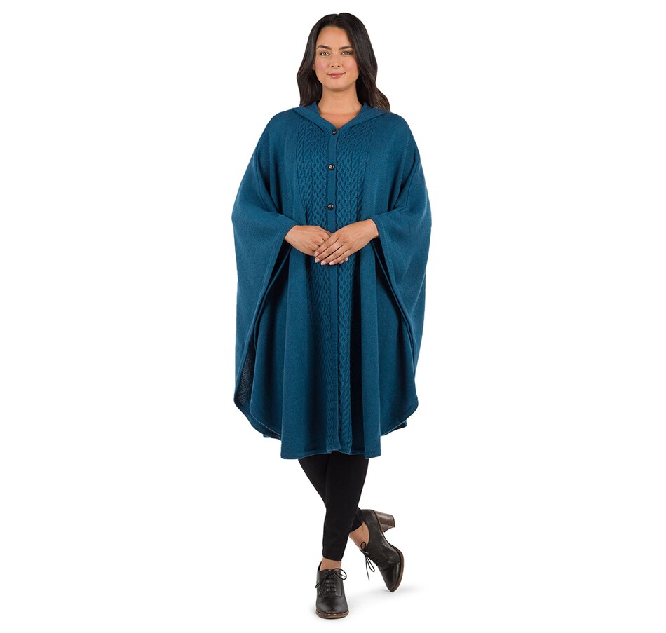 Image 223659_LAP.jpg, Product 223-659 / Price $139.99, Patricia Nash Cable Hooded Button Up Cape With Hood from Patricia Nash on TSC.ca's Clothing & Shoes department