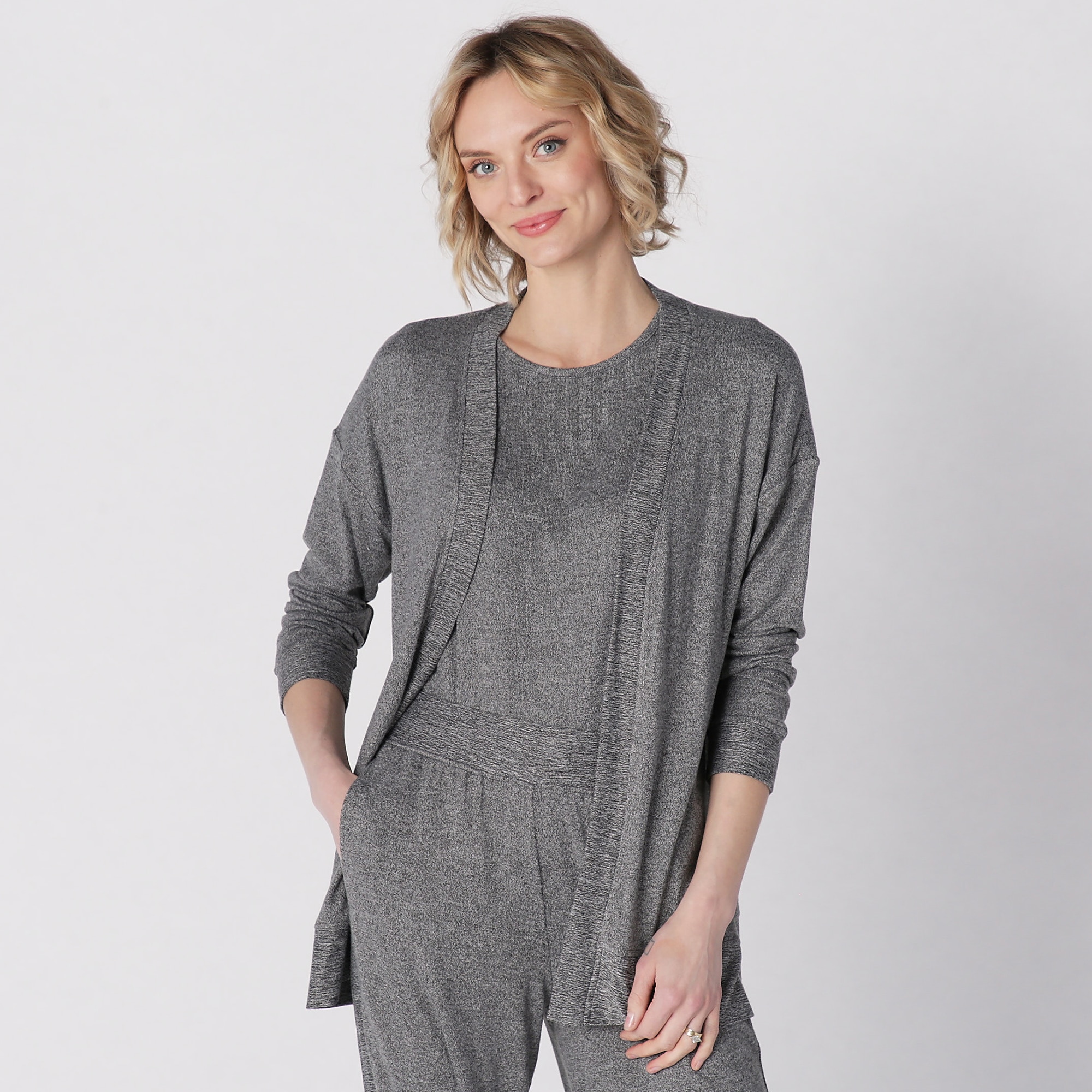 Cuddl duds soft sale knit wrap cardigan