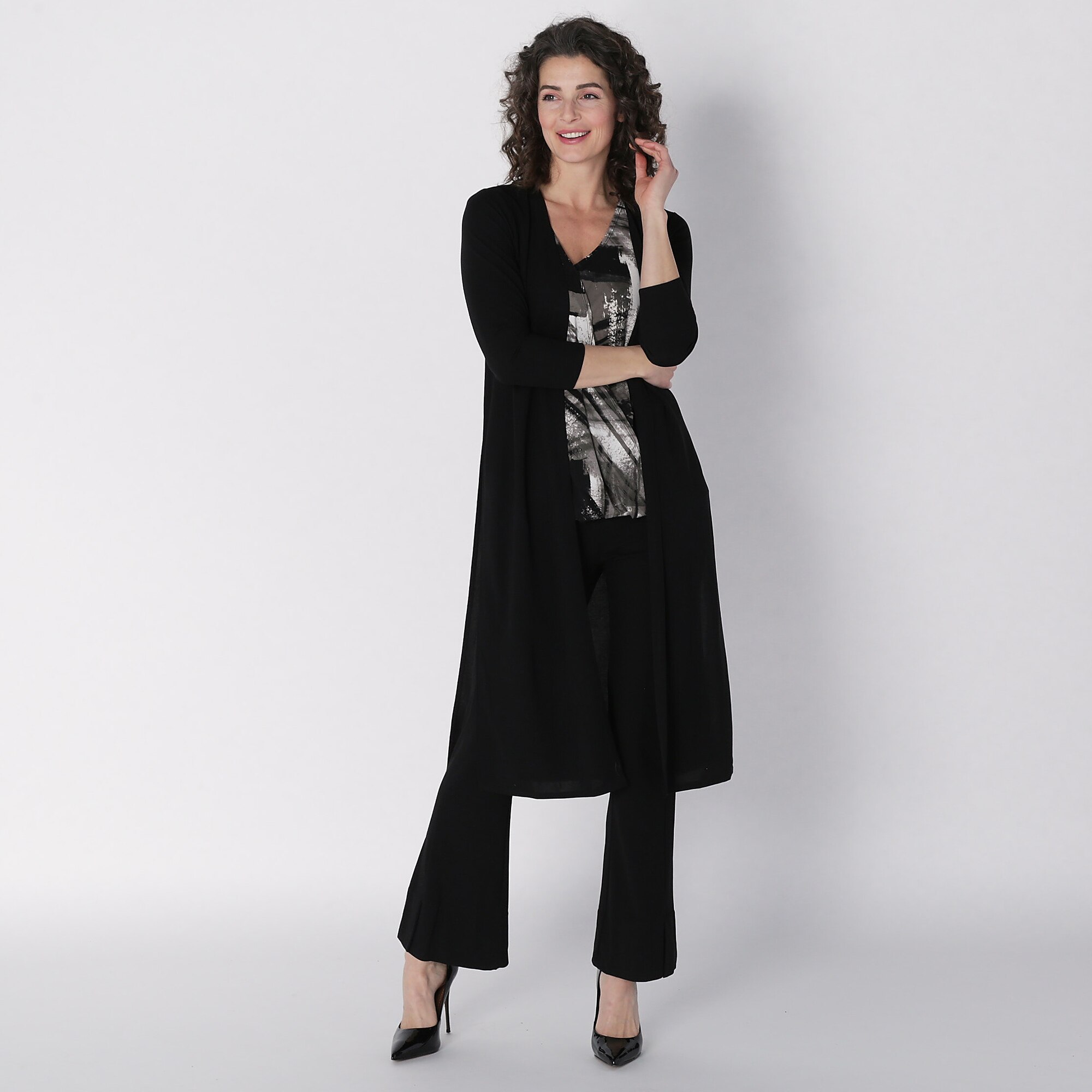 Crepe duster outlet coat