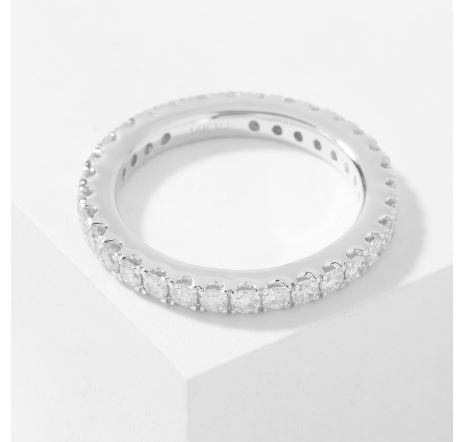 Jewellery Rings Eternity 14K White Gold 1.13 ctw Diamond Eternity