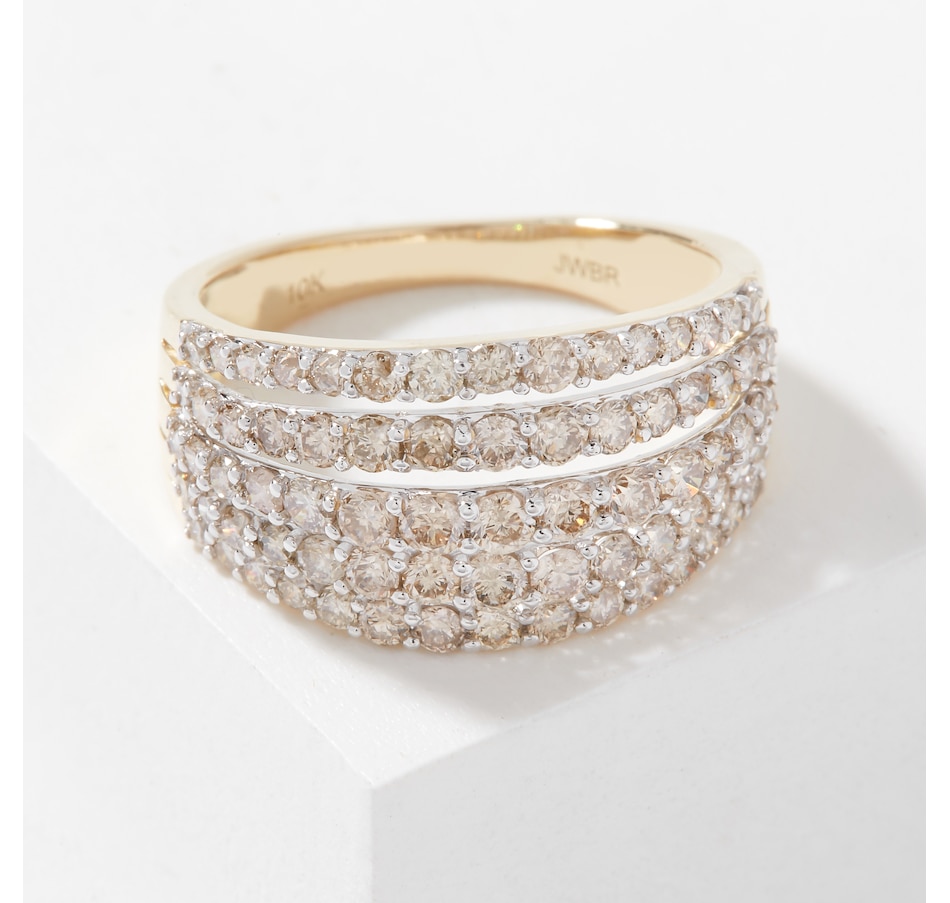 Image 223929.jpg, Product 223-929 / Price $799.99, 10K Yellow Gold 1.50 ctw Multi Row Diamond Ring from The Vault on TSC.ca's Jewellery department