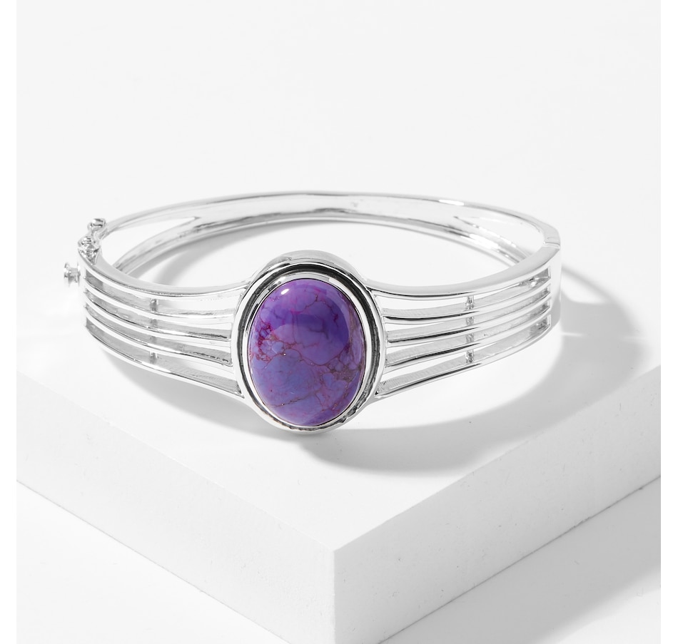 Image 223951_PUMO.jpg, Product 223-951 / Price $249.88, Himalayan Gems Sterling Silver Gemstone Bangle from Himalayan Gems on TSC.ca's Jewellery department