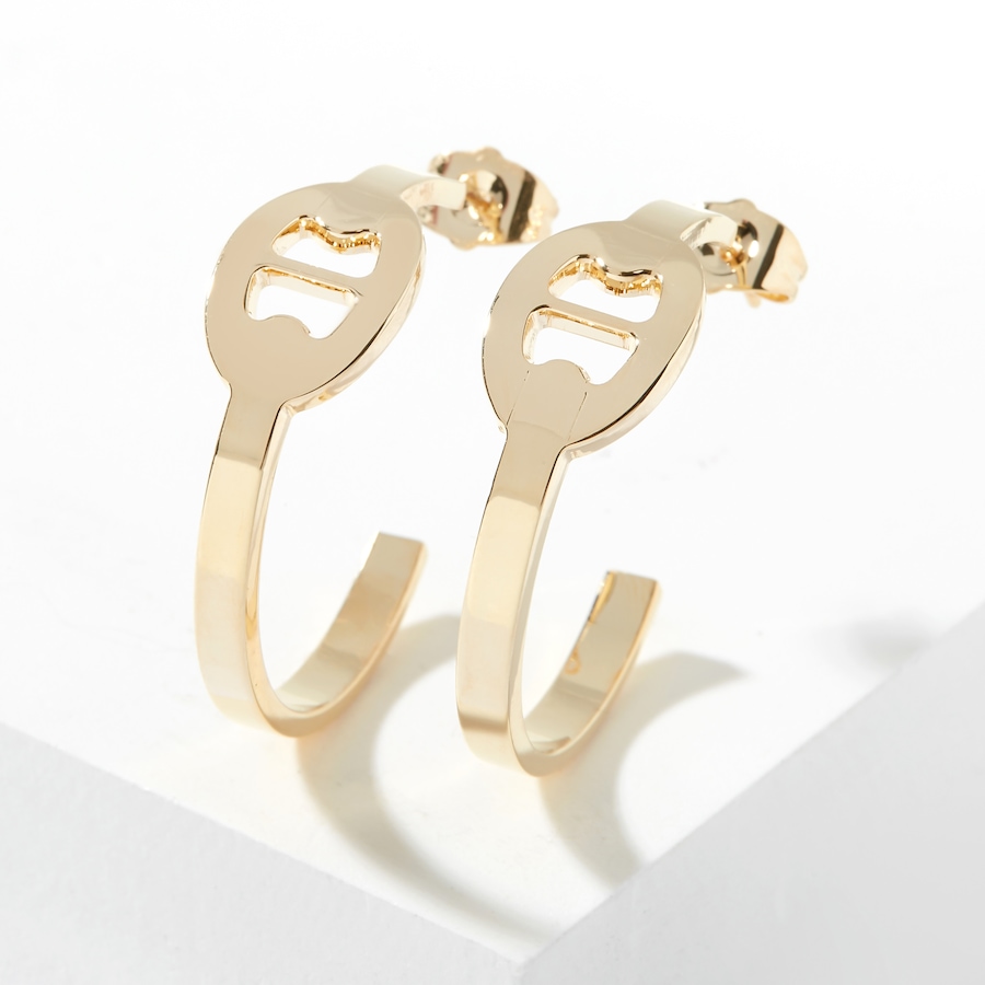 Image 224204.jpg, Product 224-204 / Price $29.33, Bronzoro Casted Hoop Earrings with Marine Link Cut-out from Bronzoro on TSC.ca's Jewellery department