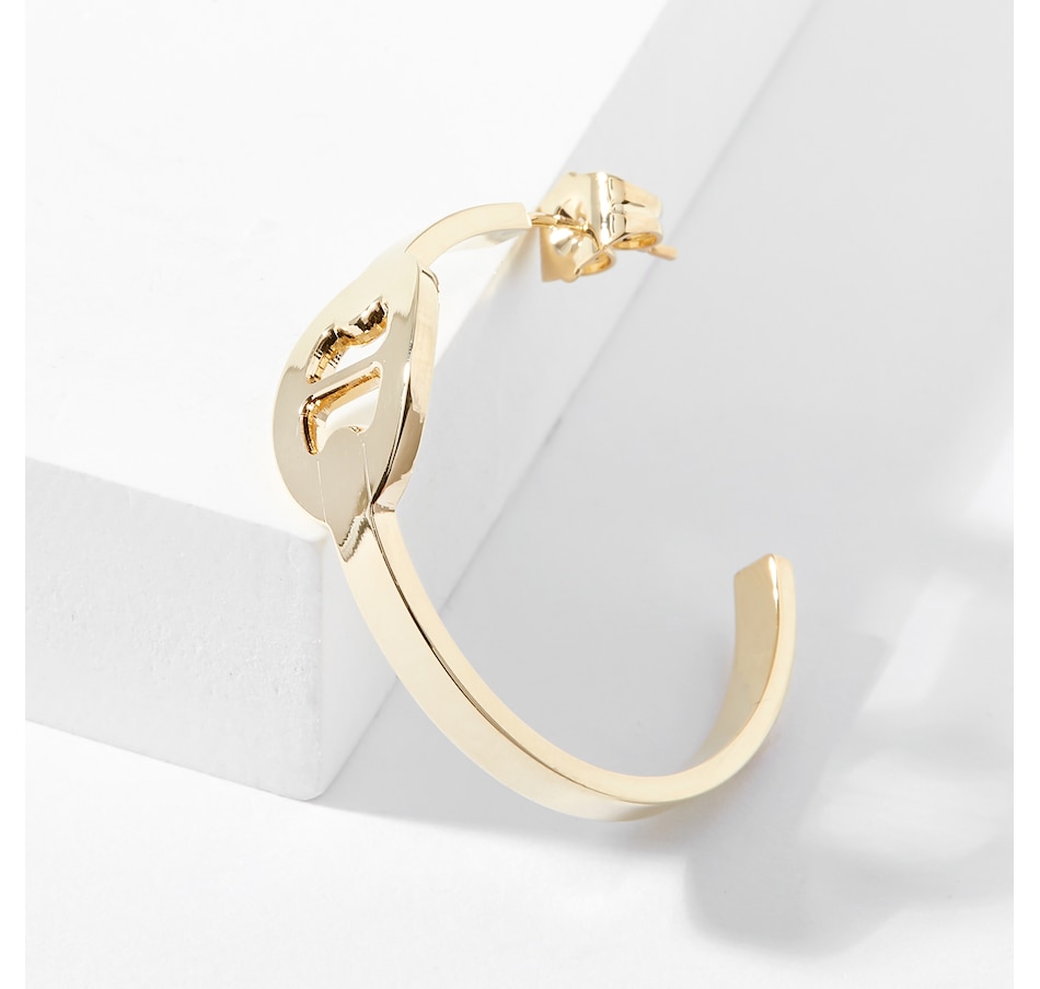 Image 224204_ALTMORE1.jpg, Product 224-204 / Price $29.33, Bronzoro Casted Hoop Earrings with Marine Link Cut-out from Bronzoro on TSC.ca's Jewellery department