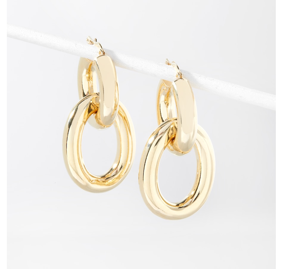 Jewellery Earrings Hoop & Huggie Earrings Bronzoro Double Link