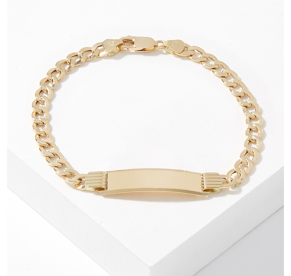Jewellery Bracelets UNOAERRE 18K Yellow Gold Engravable ID Bracelet TSC.ca Online
