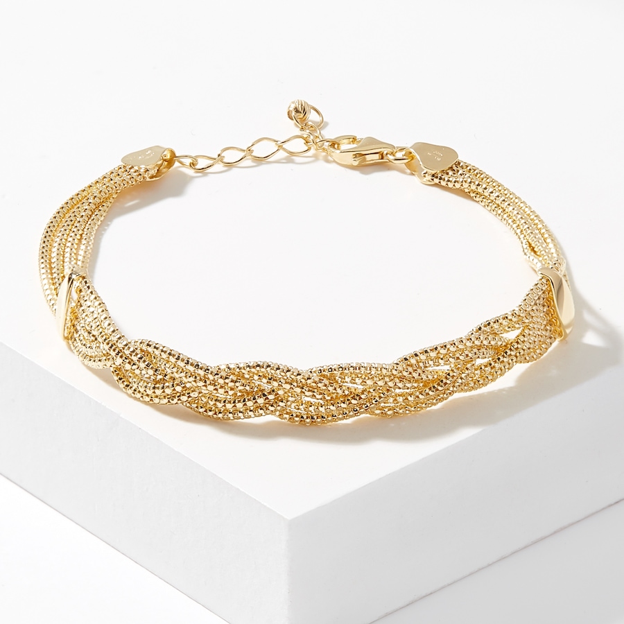Image 224244.jpg, Product 224-244 / Price $1,499.99, UNOAERRE 18K Yellow Gold Woven Bracelet from UnoAErre Jewellery on TSC.ca's Jewellery department