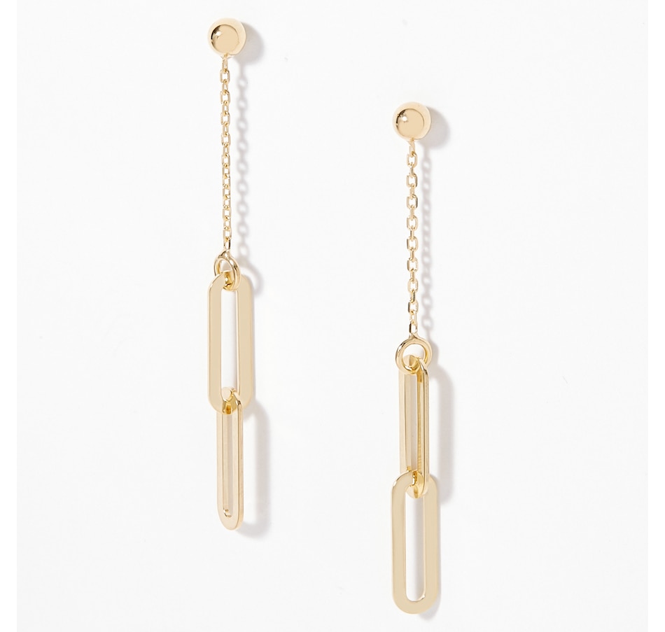 Image 224250.jpg, Product 224-250 / Price $589.99, UNOAERRE 18K Yellow Gold Paperclip Earrings from UnoAErre Jewellery on TSC.ca's Jewellery department