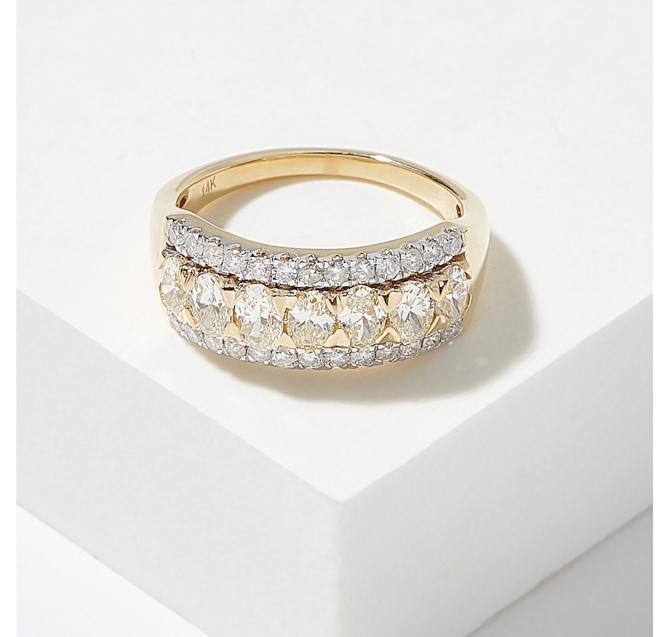 Image 224542.jpg, Product 224-542 / Price $2,499.99, 14K Yellow Gold 1.50ctw Yellow & White Diamond Ring from Diamond Show on TSC.ca's Jewellery department