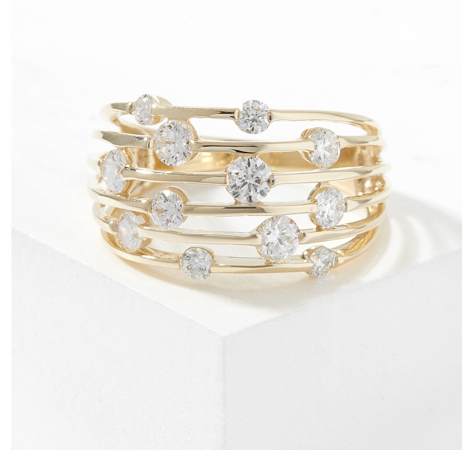 Image 224547_YG1CT.jpg, Product 224-547 / Price $799.88 - $1,299.88, EVERA Diamonds 14K Gold Bubble Diamond Ring from Evera Diamonds on TSC.ca's Jewellery department