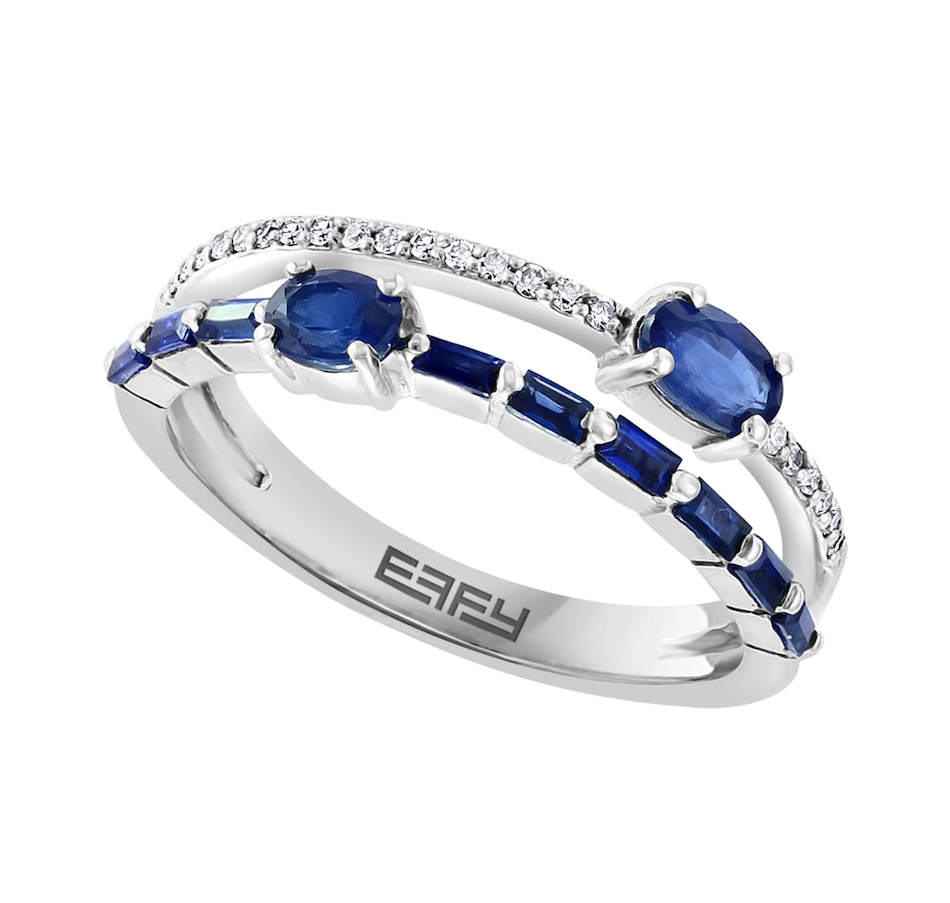 Image 224549_BLU.jpg, Product 224-549 / Price $1,549.99, EFFY Jewellery 14K Gold Sapphire & Diamond Ring from Effy Jewellery on TSC.ca's Jewellery department