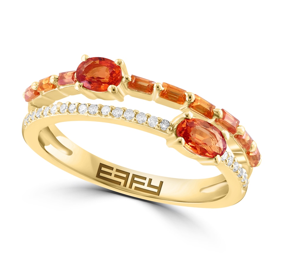 Image 224549_ORA.jpg, Product 224-549 / Price $1,549.99, EFFY Jewellery 14K Gold Sapphire & Diamond Ring from Effy Jewellery on TSC.ca's Jewellery department