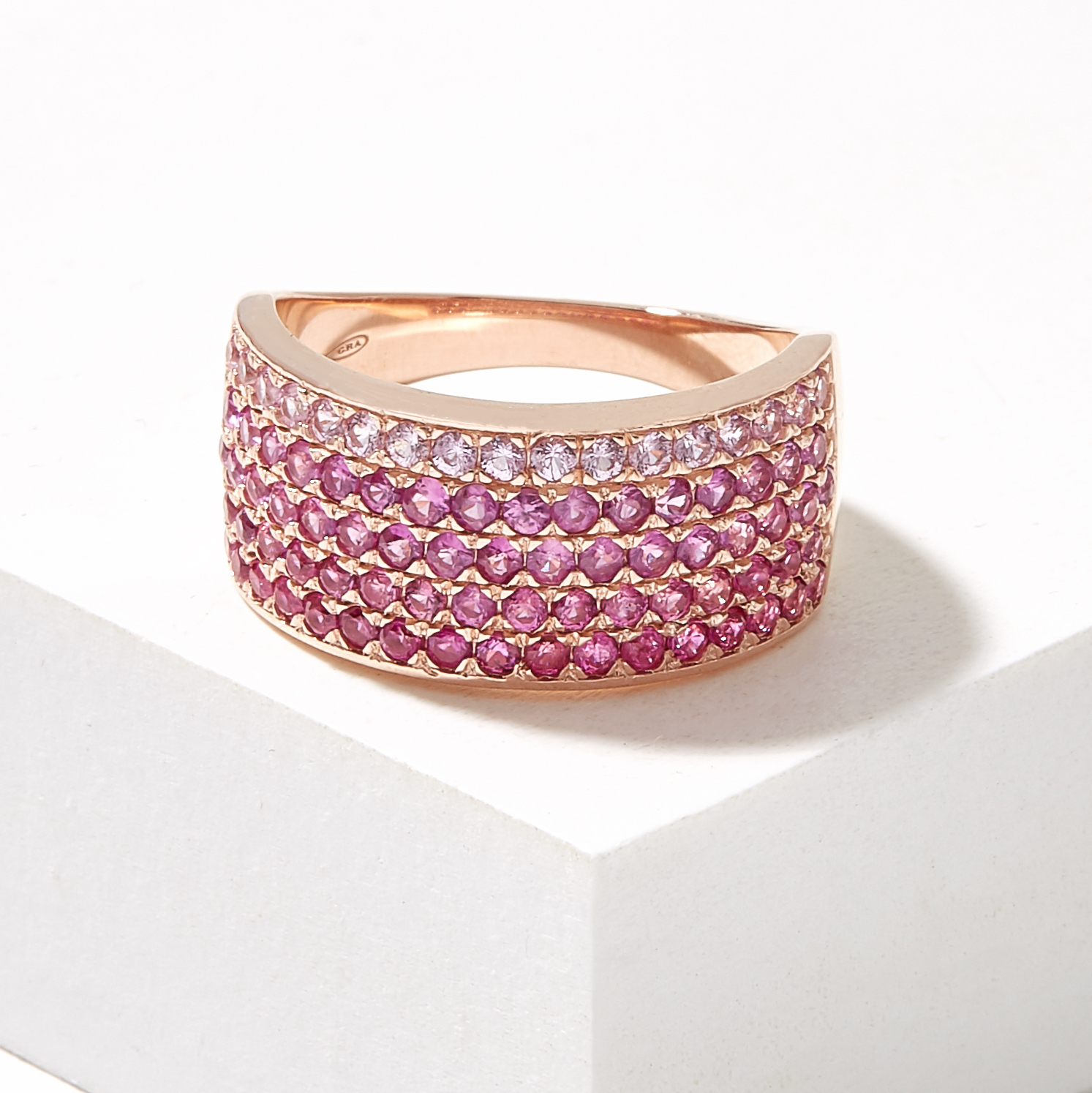 Graziela Gems 14K Rose Gold Pink Sapphire Ring TSC ca Graziela Gems 14K Rose Gold Pink Sapphire Ring TSC ca