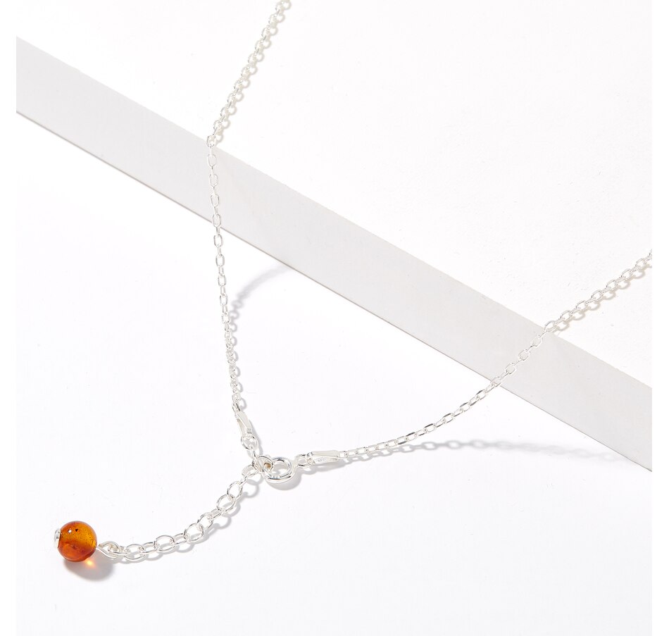 Image 224604_ALTMORE1.jpg, Product 224-604 / Price $59.99, Amber Extraordinaire Sterling Silver Lucky Ladybug Amber Pendant with Chain from Amber Extraordinaire on TSC.ca's Jewellery department