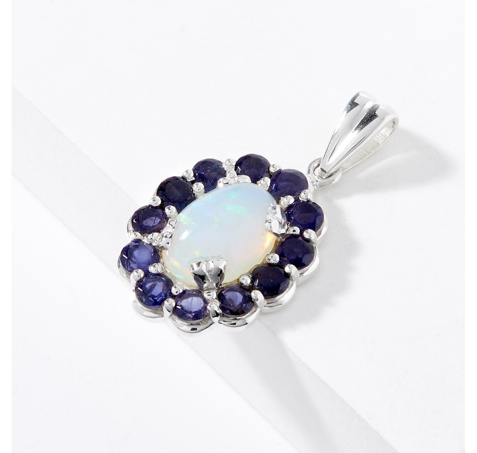 Image 224650_IOL.jpg, Product 224-650 / Price $329.88, Himalayan Gems Sterling Silver Opal and Gemstone Pendant from Himalayan Gems on TSC.ca's Jewellery department