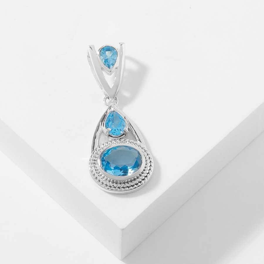 Image 224678_SWBTZ.jpg, Product 224-678 / Price $149.88, Himalayan Gems Sterling Silver Gemstone Pendant from Himalayan Gems on TSC.ca's Jewellery department