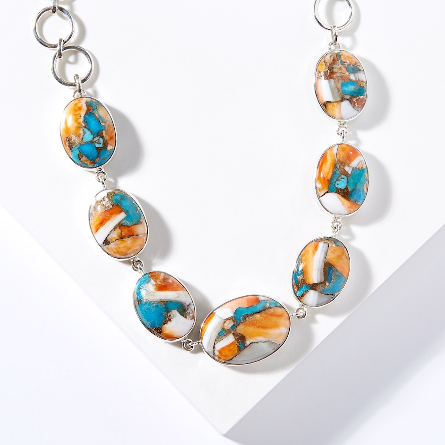 Image 224694_ALTMORE1.jpg, Product 224-694 / Price $499.88, Himalayan Gems Sterling Silver Spiny Oyster Necklace from Himalayan Gems on TSC.ca's Jewellery department