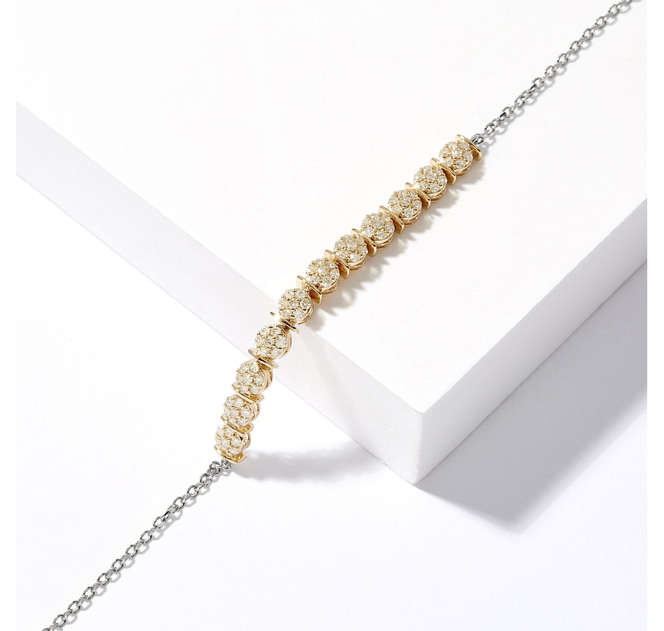 Image 224696_ALTMORE2.jpg, Product 224-696 / Price $899.33, 14K Gold 0.75 av. ctw Natural Yellow Diamond Bracelet from Diamond Show on TSC.ca's Jewellery department