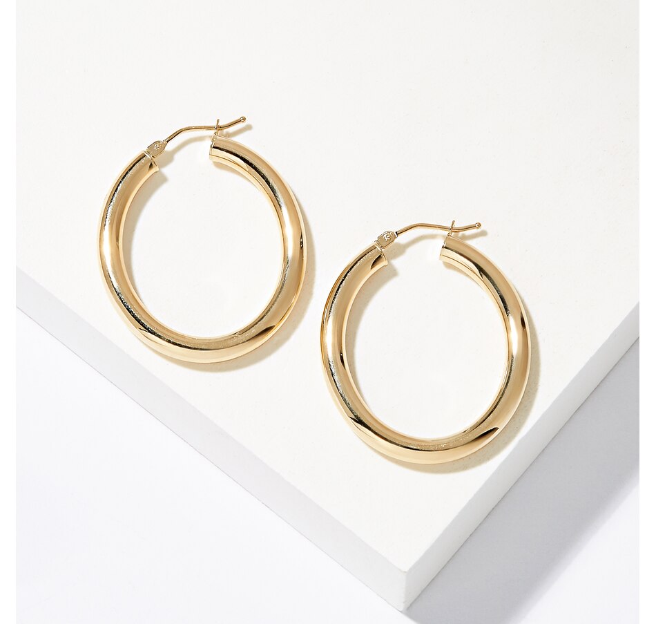 Image 224739_ALTMORE3.jpg, Product 224-739 / Price $279.99 - $649.99, Stefano Oro 14K Yellow Gold Vicenza Oval Hoop Earrings from Stefano Oro on TSC.ca's Jewellery department