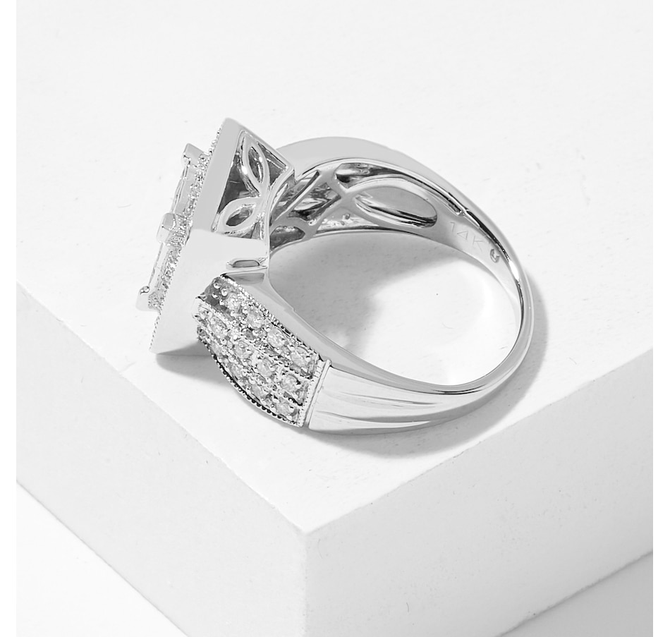 Image 224788_ALTMORE1.jpg, Product 224-788 / Price $1,299.88, 14K White Gold 1.00 ctw Princess Quad Diamond Ring from The Vault on TSC.ca's Jewellery department