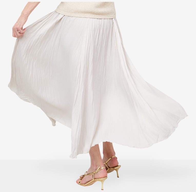 Brian Bailey Crinkle Pleated Midi Skirt - TSC.ca