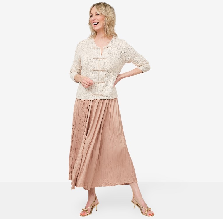 【BAON】Oheni Layered Pleated Wrap Midi Skirt 3915_100b2f96-457a-4dd6-b254-