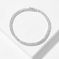 Diamonelle Sterling Silver 4mm Diamonelle Tennis Bracelet