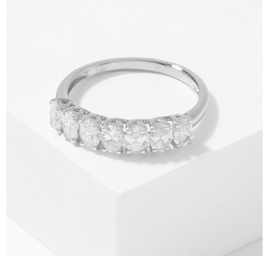 EVERA Diamonds 14K Gold 7 Stone Diamond Ring