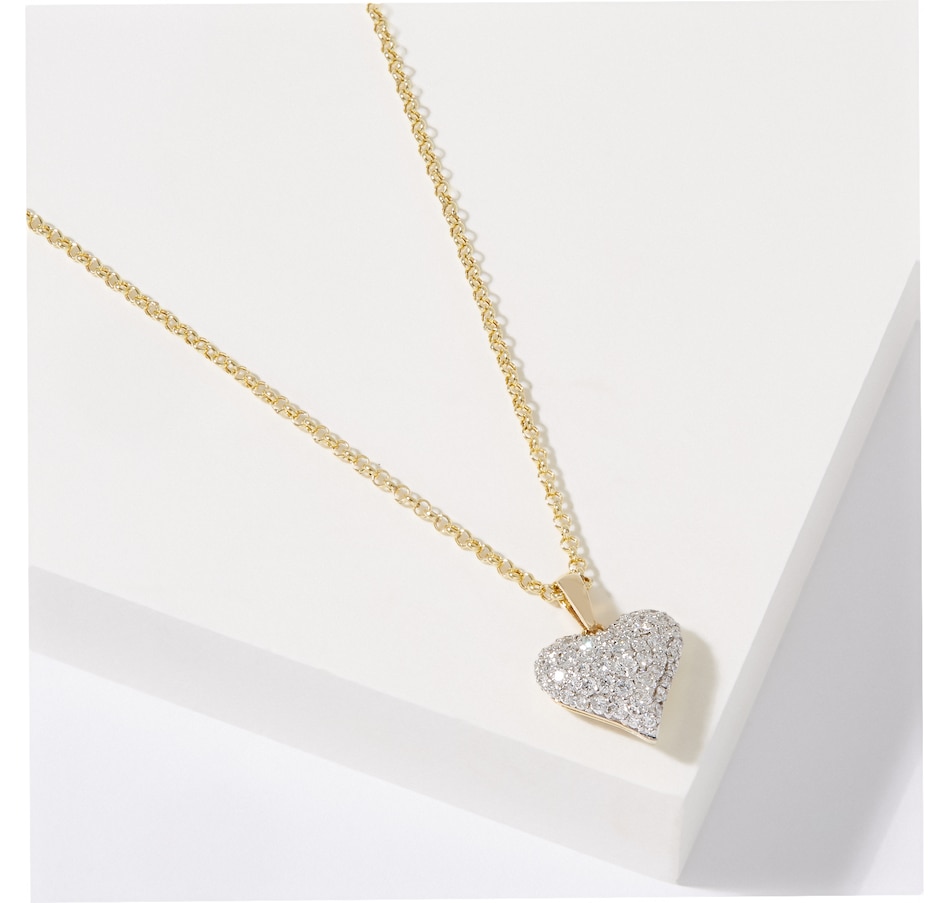 Image 225088.jpg, Product 225-088 / Price $1,599.99, EVERA Diamonds 14K Yellow Gold 1.00 av. ctw Diamond Pendant with Chain from Evera Diamonds on TSC.ca's Jewellery department