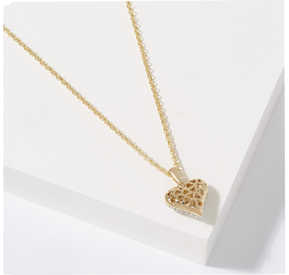 Image 225088_ALTMORE1.jpg, Product 225-088 / Price $1,599.99, EVERA Diamonds 14K Yellow Gold 1.00 av. ctw Diamond Pendant with Chain from Evera Diamonds on TSC.ca's Jewellery department