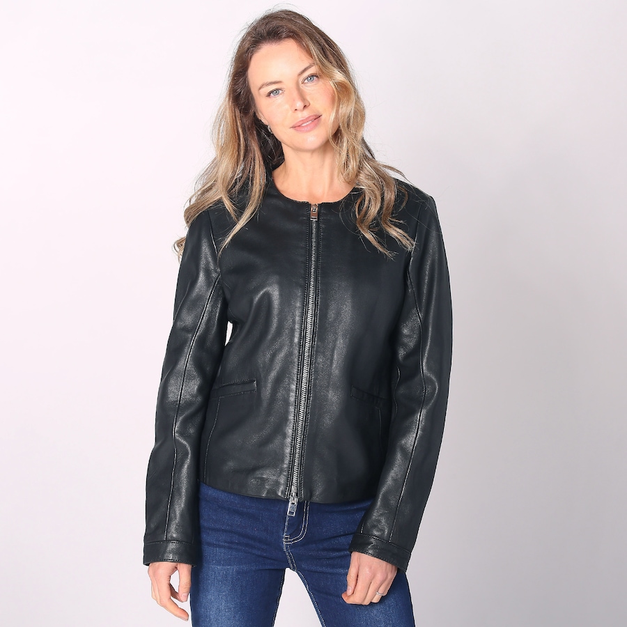Image 225094_BLK.jpg, Product 225-094 / Price $209.88, Mauritius Ladies Tjara Double Zip Leather Jacket from Mauritius on TSC.ca's Fashion department