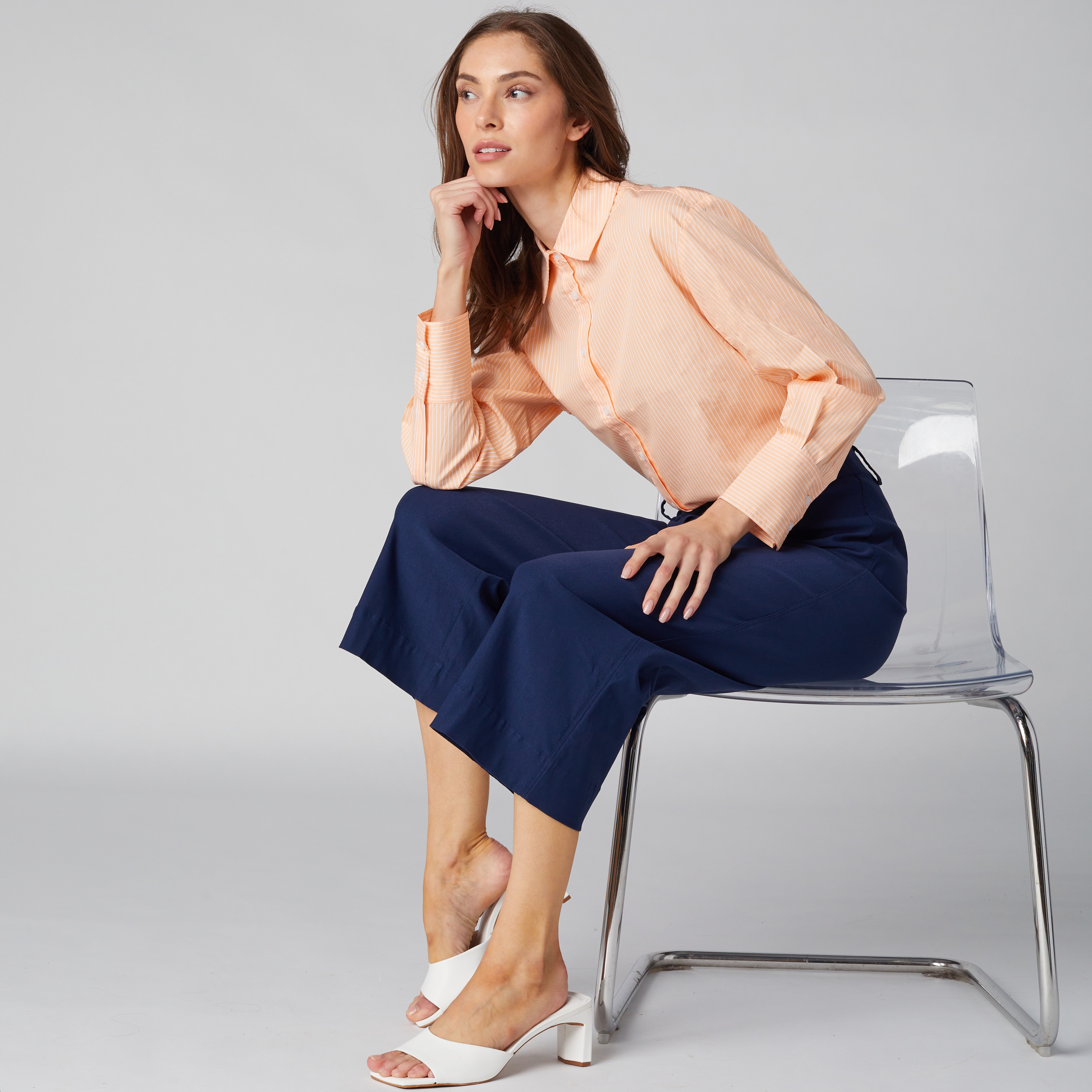 Isaac Mizrahi Cotton Sateen Printed Classic Shirt - TSC.ca