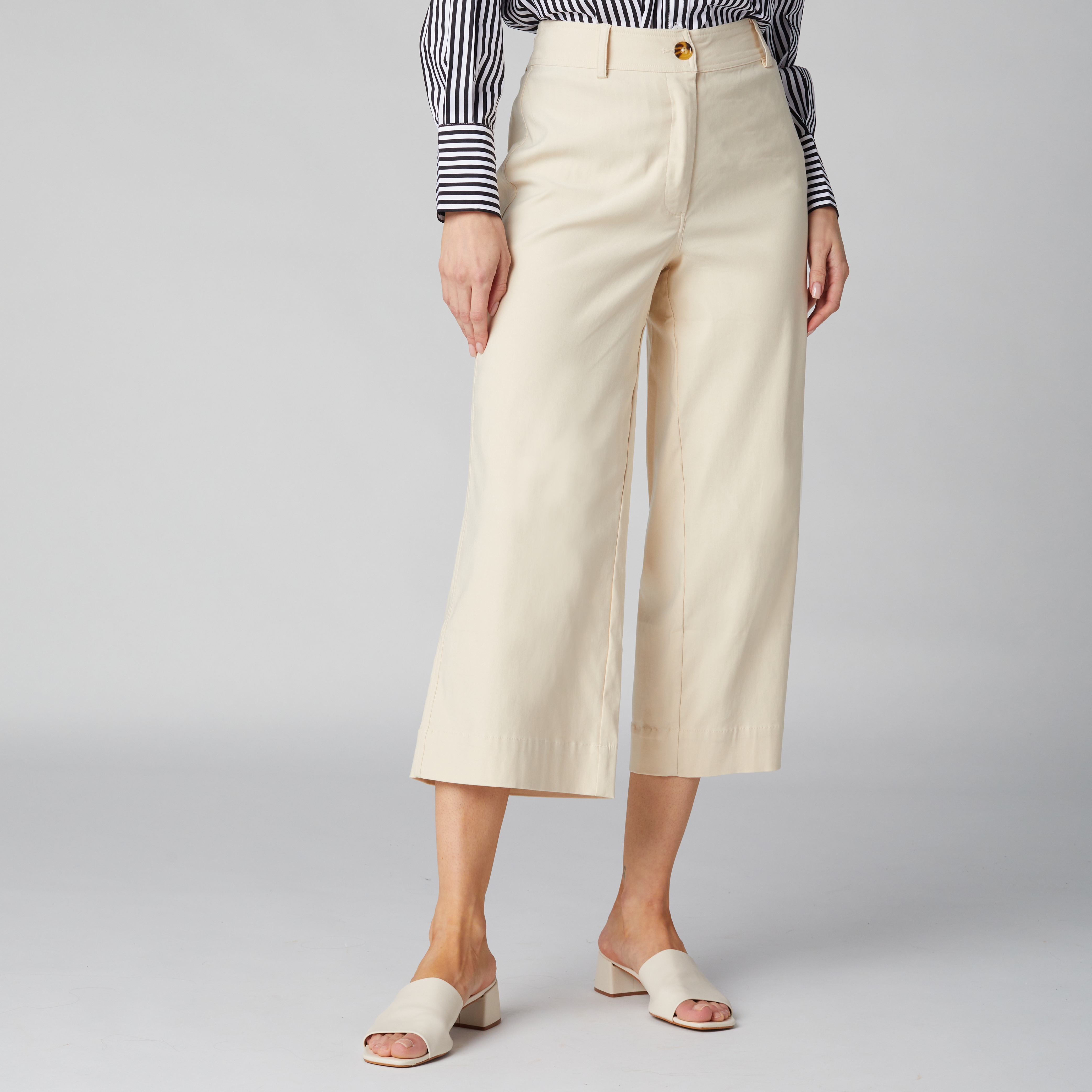 Isaac Mizrahi Wide Leg Cropped Pant - TSC.ca