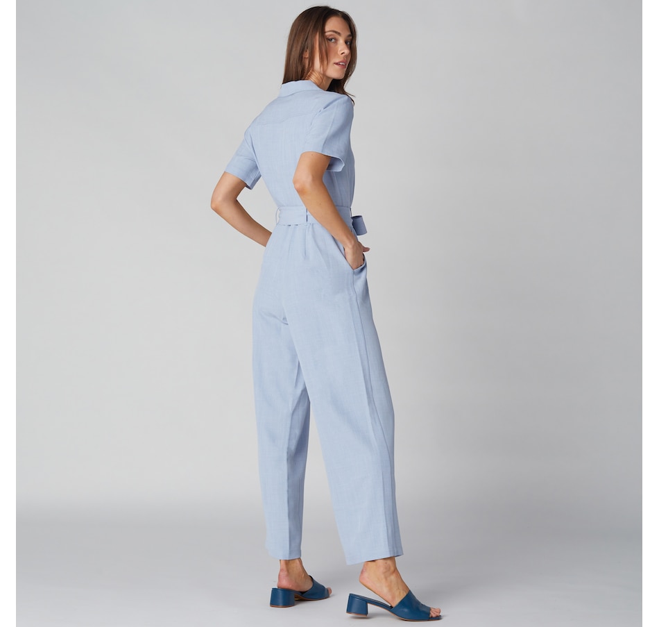 Image 225121_ALTMORE3.jpg, Product 225-121 / Price $39.33, Isaac Mizrahi Chambray Jumpsuit from Isaac Mizrahi New York on TSC.ca's Fashion department