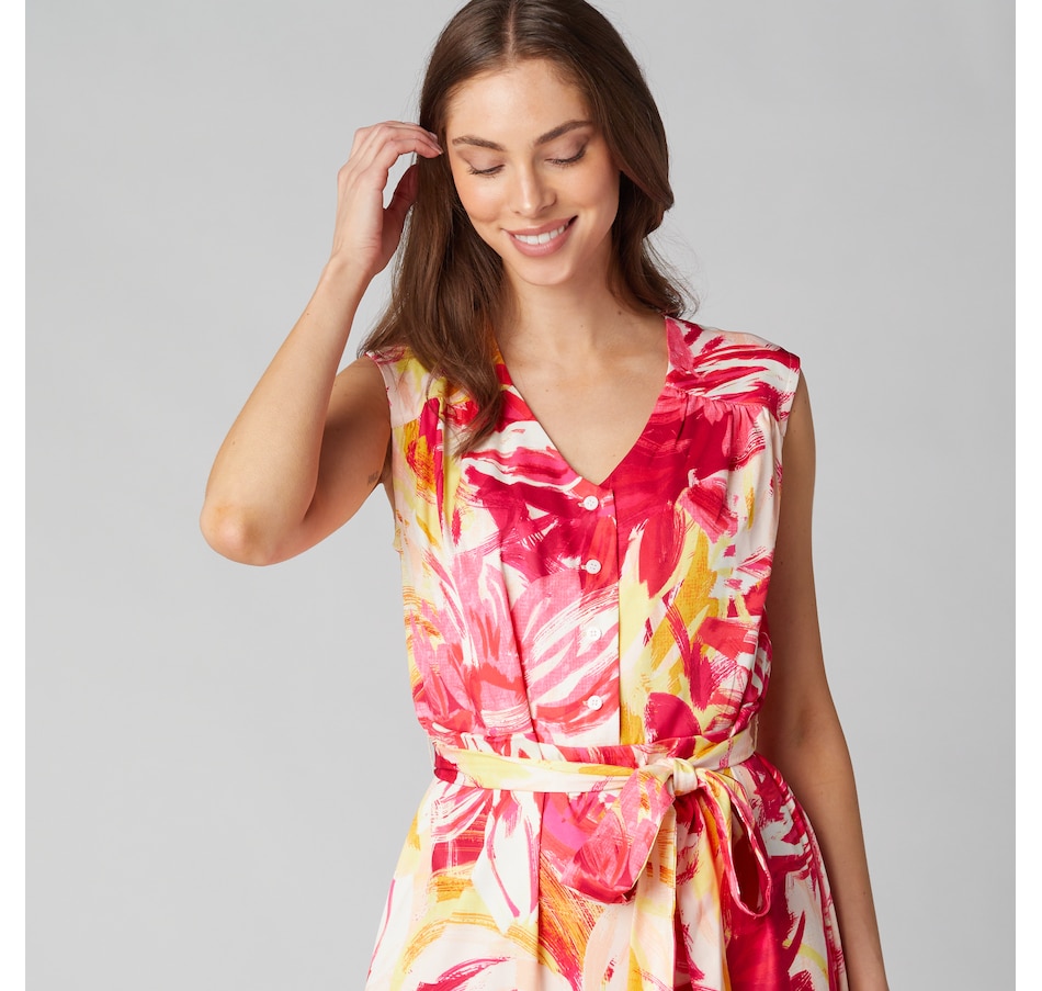 Image 225122_ALTMORE2.jpg, Product 225-122 / Price $39.33, Isaac Mizrahi Printed Sundress from Isaac Mizrahi New York on TSC.ca's Fashion department