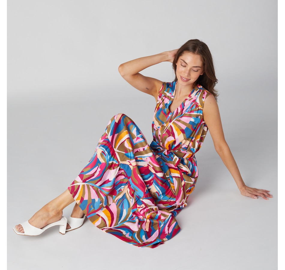 Image 225122_ALTMORE5.jpg, Product 225-122 / Price $39.33, Isaac Mizrahi Printed Sundress from Isaac Mizrahi New York on TSC.ca's Fashion department