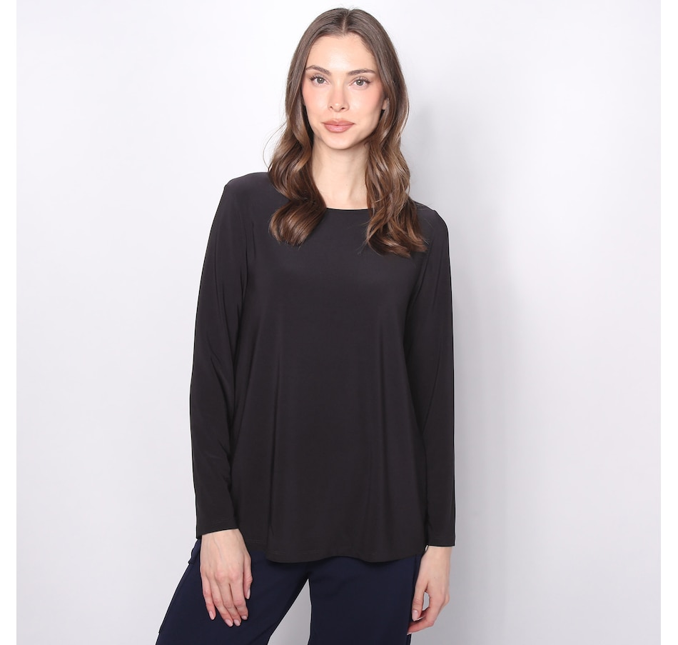 Image 225128_PEW.jpg, Product 225-128 / Price $14.33, Kim & Co. Deluxe Brazil Knit Long Sleeve Top from Kim & Co. on TSC.ca's Fashion department