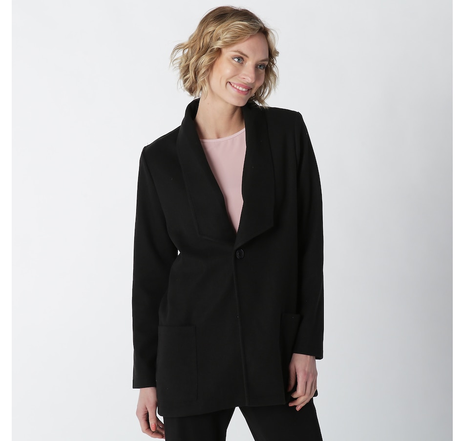 Clothing & Shoes - Jackets & Coats - Blazers - Isaac Mizrahi Double  Breasted Ponte Blazer - Online Shopping for Canadians