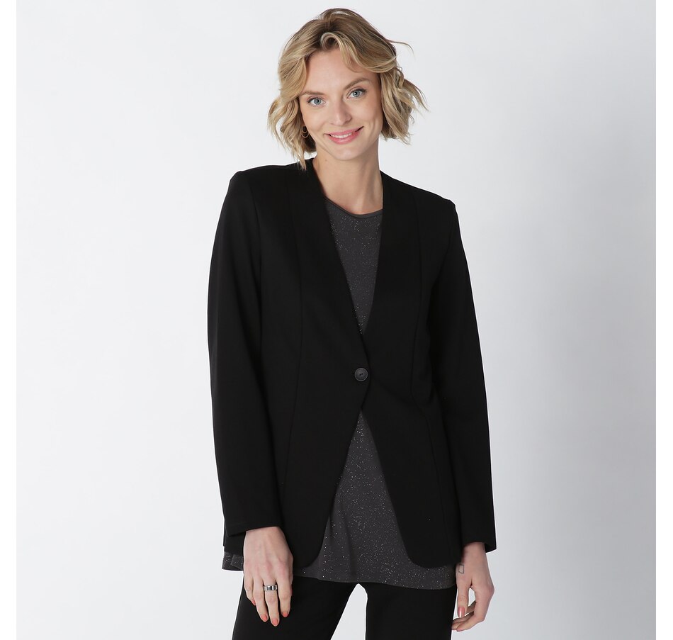 Clothing & Shoes - Jackets & Coats - Blazers - Kim & Co. Ponte Knit ...