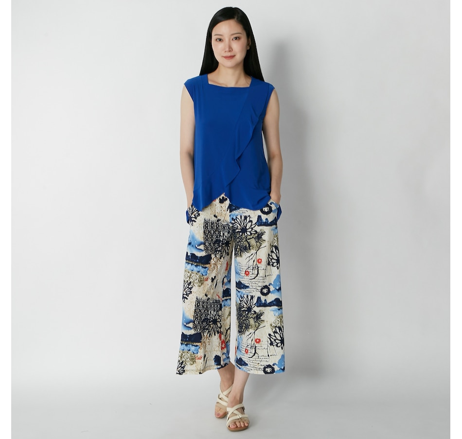 Image 225341_FBL.jpg, Product 225-341 / Price $24.33, Marallis Ruffle Front Top from Marallis on TSC.ca's Fashion department