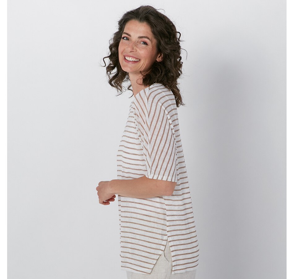 Image 225379_ALTMORE1.jpg, Product 225-379 / Price $19.33, Mr. Max Catalina Knit Stripe Top With Side Slit from Mr. Max on TSC.ca's Fashion department