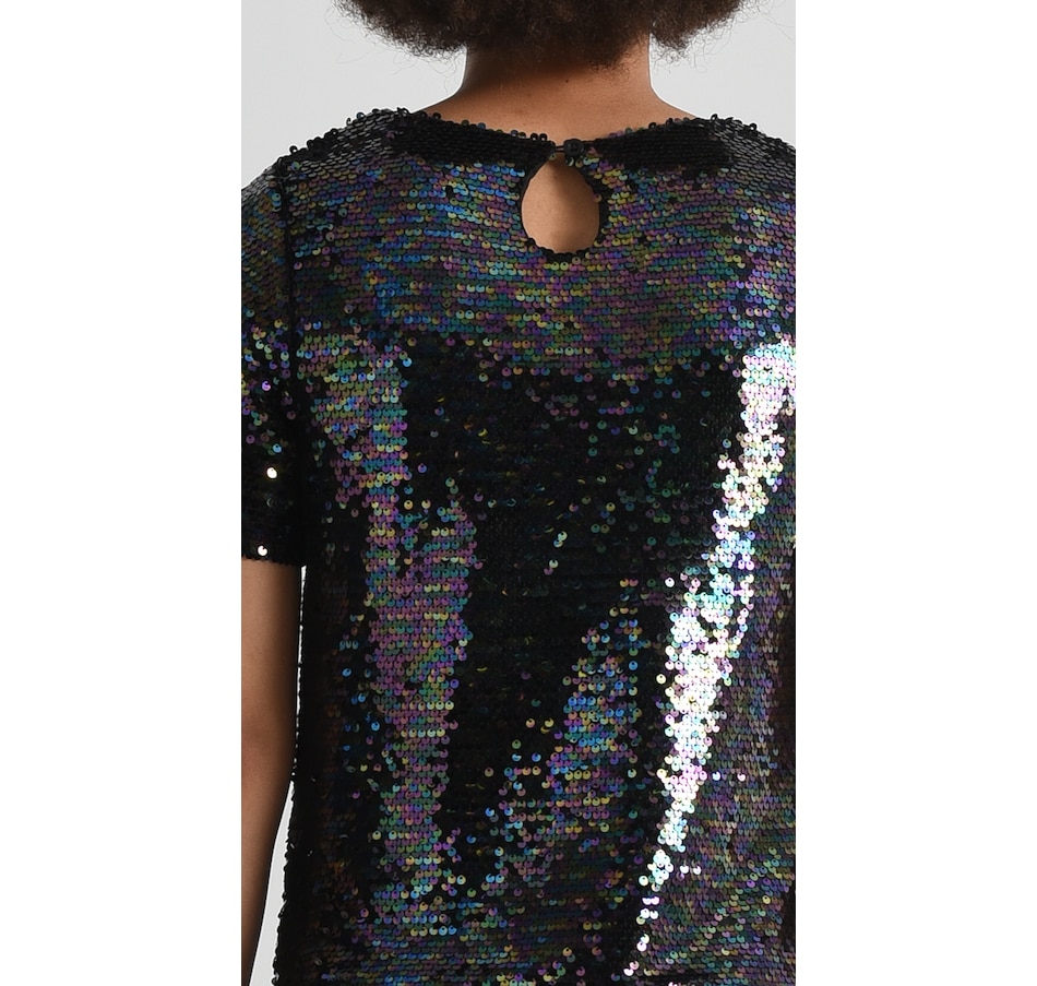 Image 225515_ALTMORE3.jpg, Product 225-515 / Price $19.33, Molly Bracken Sequin Short Sleeve Top from Molly Bracken on TSC.ca's Fashion department