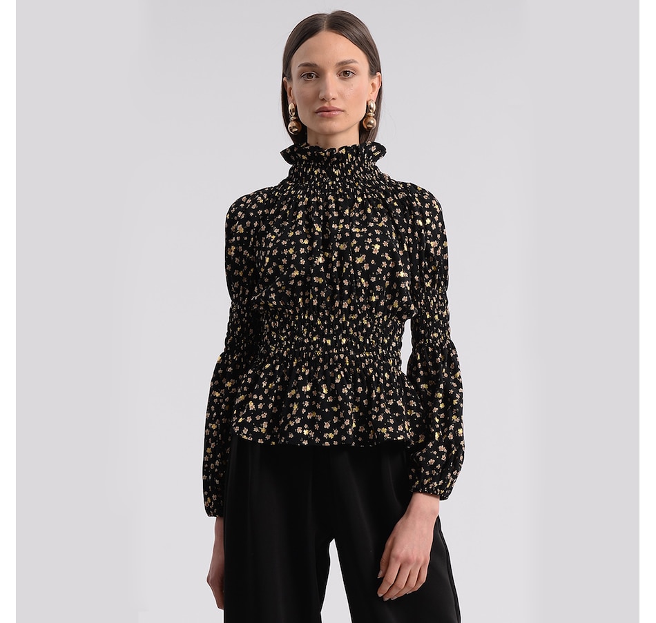 Clothing & Shoes - Tops - Shirts & Blouses - Molly Bracken Mock Neck ...