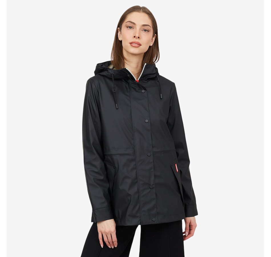 Image 225566_BLK.jpg, Product 225-566 / Price $169.88, Hunter Abbey Short Rubberized Jacket from Hunter on TSC.ca's Fashion department