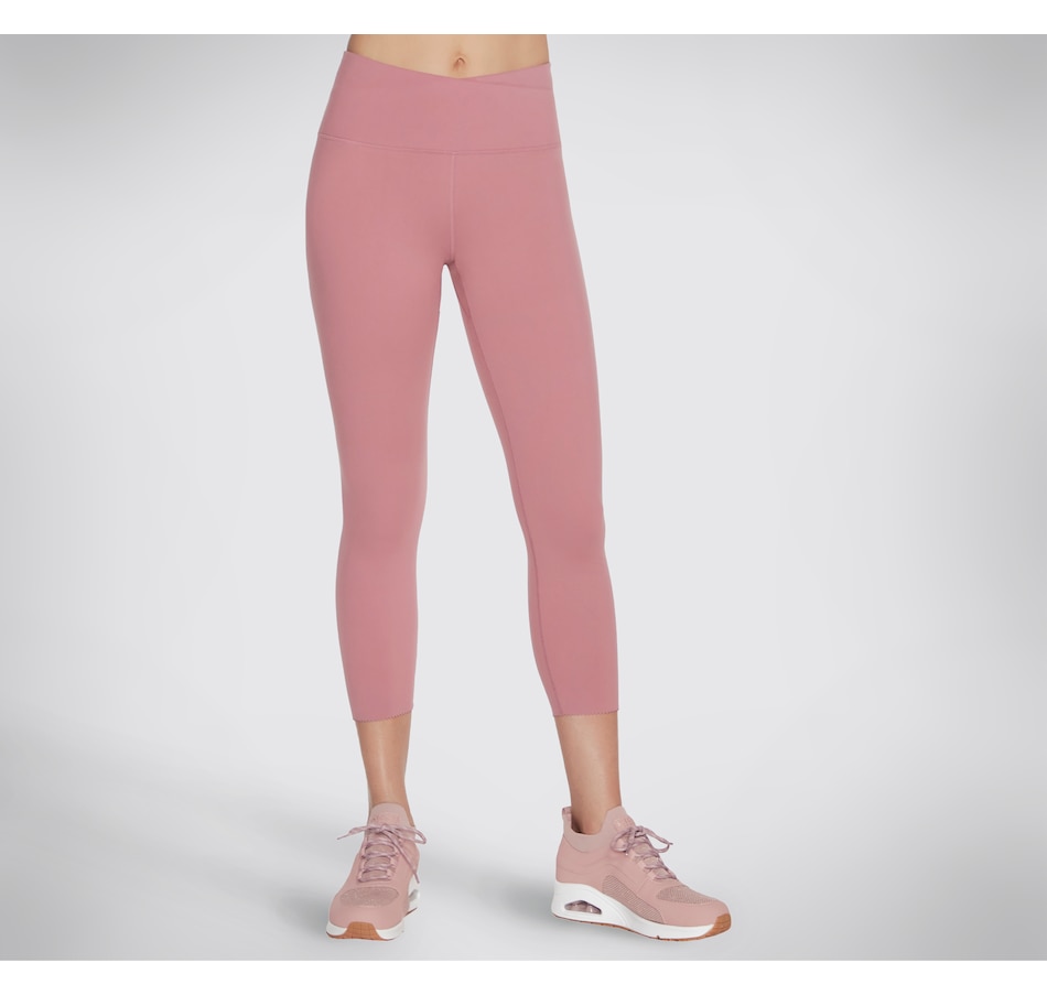 Pink Skechers Gowalk Capri Leggings Ladies - Get The Label