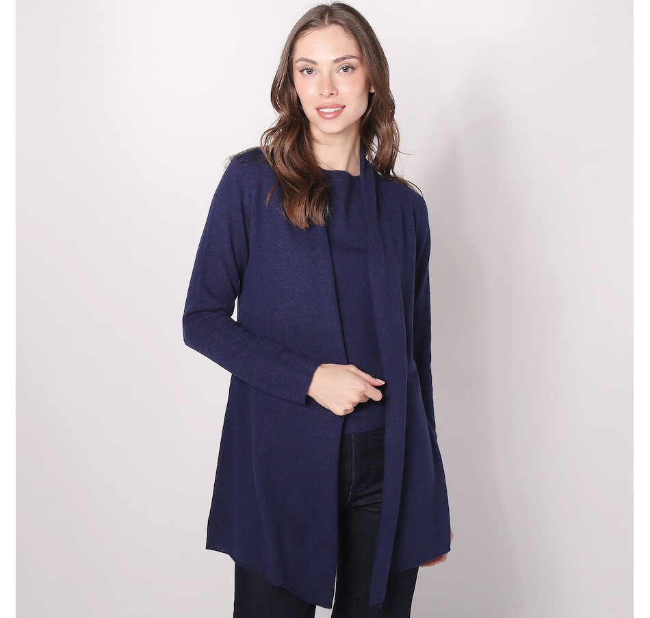 Image 225670_NVY.jpg, Product 225-670 / Price $99.88, Lusso Cashmere Open Front Cardigan from Lusso Cashmere on TSC.ca's Fashion department